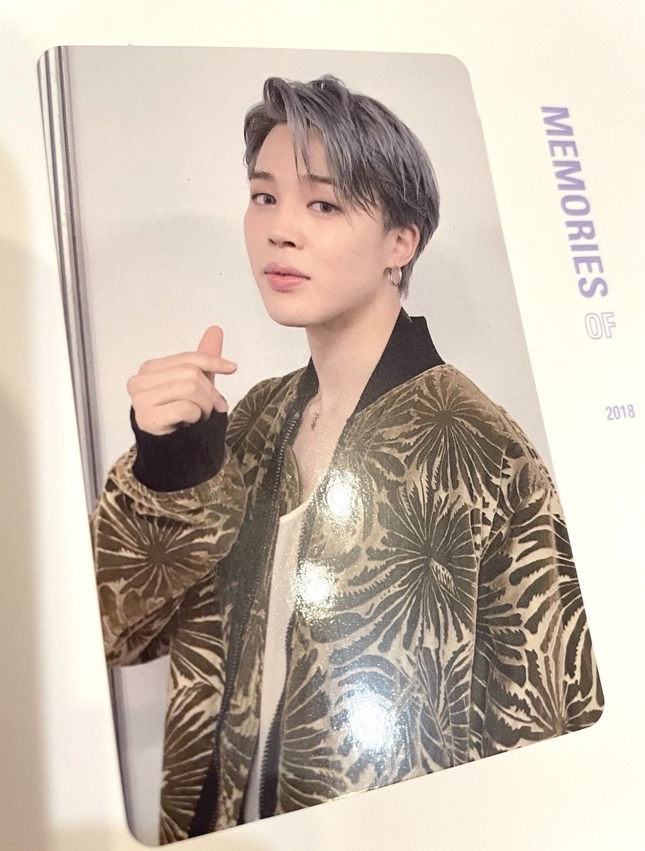 BTS JIMIN MEMORIES OF 2018 Official Photocard With mount Blu-ray