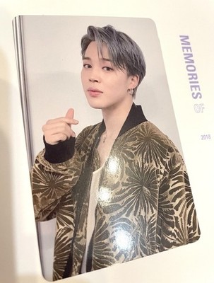 BTS JIMIN MEMORIES OF 2018 Official Photocard With mount Blu-ray