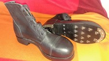 British Army Military Surplus Drill Parade Dress Combat Tapped Boots, Size 9 M