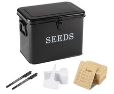 Xbopetda Seed Storage Organizer, TShape Compartment Seed Box with Safety Lock...