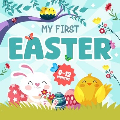 My first Easter: Adorable Black & White Images, Bunny, Chick, Egg, Carrot, and M