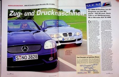 Sport Auto 10/2001 Mercedes SLK 32 AMG R170 mit 354PS besser als...?