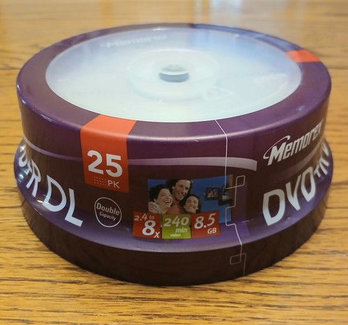 25 PACK Memorex Double Layer DVD+R DL 8.5GB 240Min 2.4 - Picture 2 of 3
