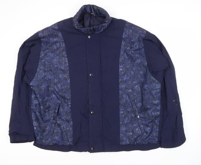 Basic Jacke Herren UK Größe S No Data Blau