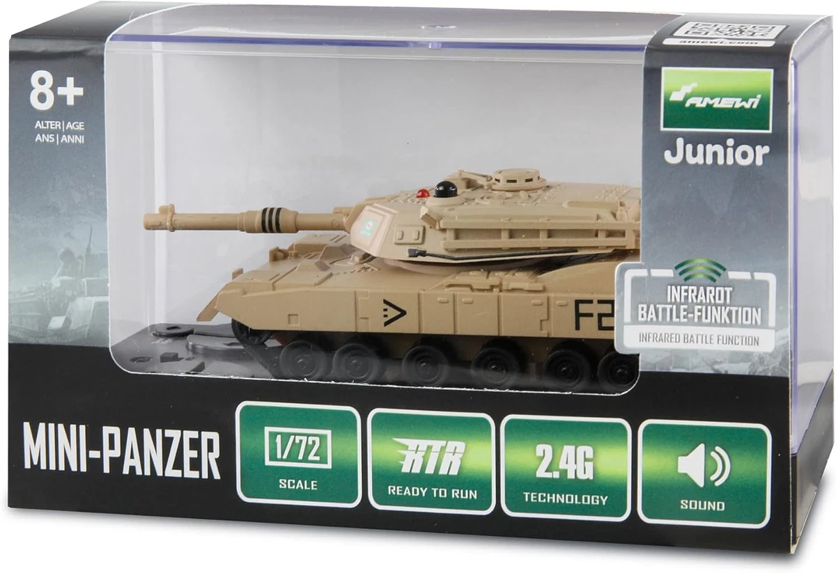 Carro Armato Telecomandato 1/24 Scale 2.4 GHz - Con Luci, Fumo E Suoni, Per Battaglie Multiplayer, Adatto Da 6 Anni In Su