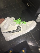 Nike x Dior Air Jordan 1 Mid Top Mens Sneaker...