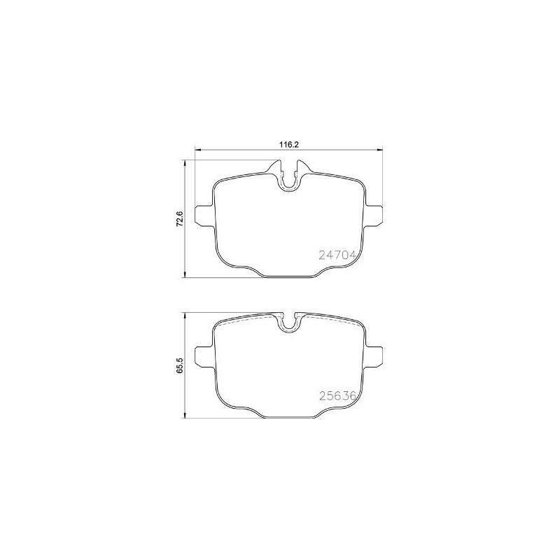 BREMBO P 06 101 Bremsbeläge Hinten für 5 7 X3 X4 6 8 X5 X6 X7 iX 3 4 B7 - Bild 4