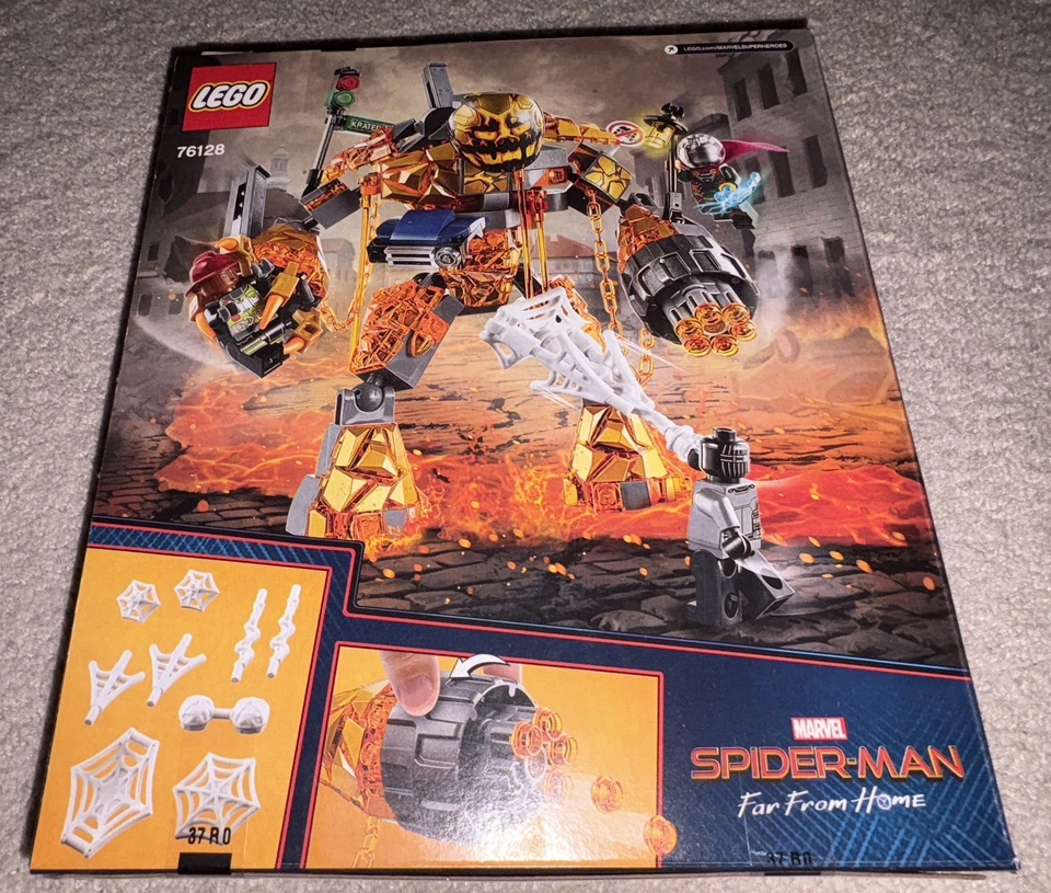 Marvel Super Heroes Lego - 76128 Molten Man Battle - запечатанный - Изображение 2 из 4