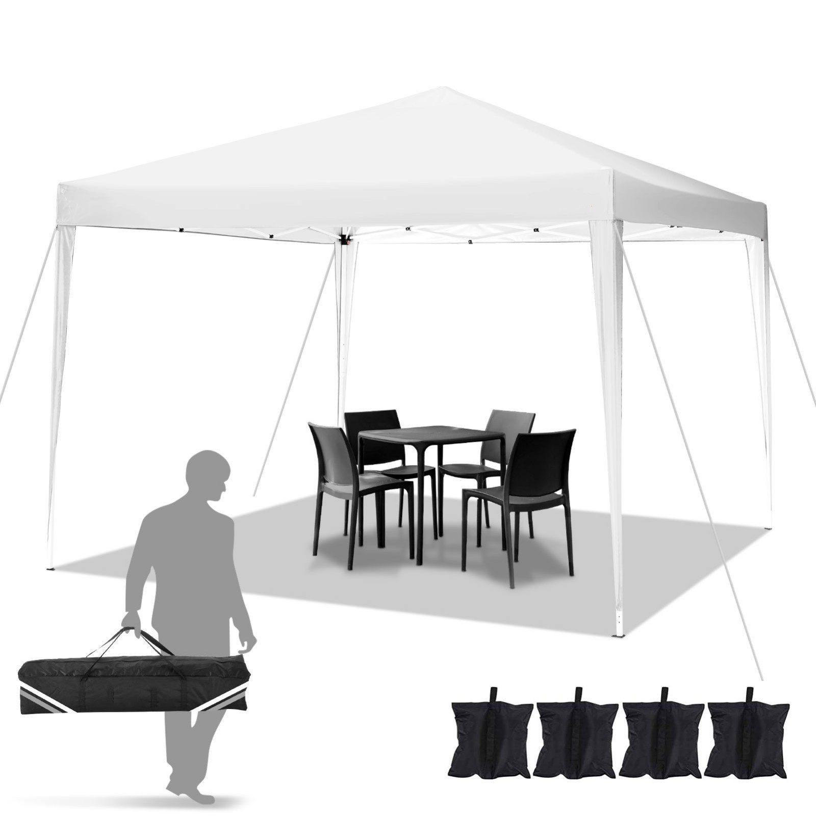 Outdoor Party Instant Shelter Beach Tent With 4 Sandbag