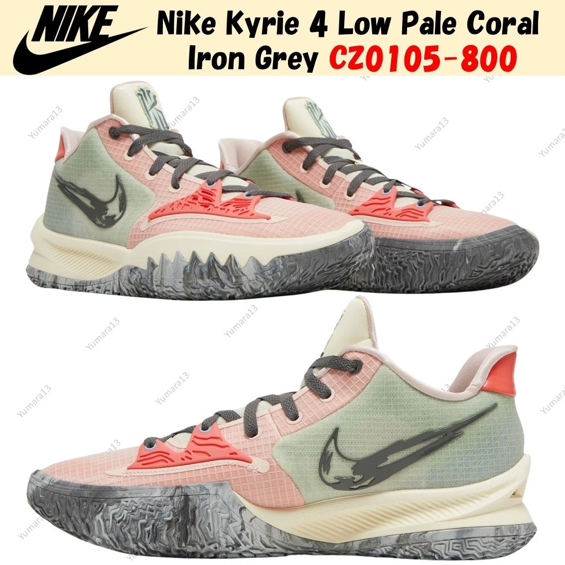 未使用品　Nike Kyrie 4 Low EP Nike Kyrie 4 EP Low Pale Coral for Sale | Authenticity Guaranteed
