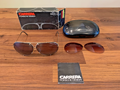 Vintage PORSCHE CARRERA DESIGN Sunglasses w/ Original Case  display picture 2