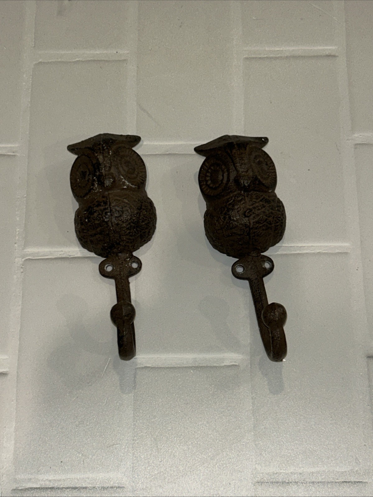 Coat Hanger Rustic Owl Decor Set 2