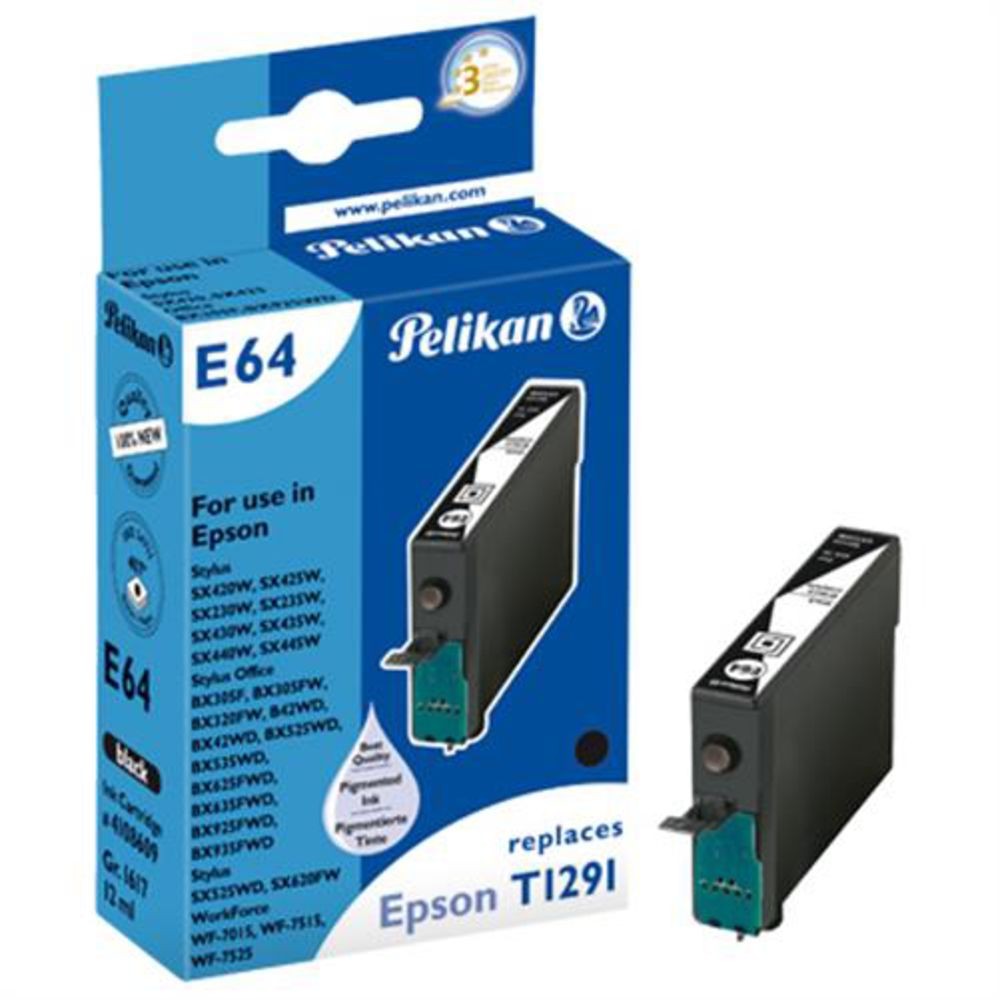 Pelikan Patrone Epson E64 T129 140 компл Schwarz 12 мл 2290₽