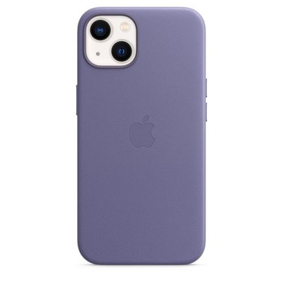 Original Apple iPhone 13 Leder MagSafe Case / Cover - Glyzinie (Lila)