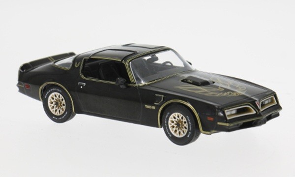 IXO 1:43 Pontiac Firebird Trans Am 1977 Diecast Model Car, Black - New