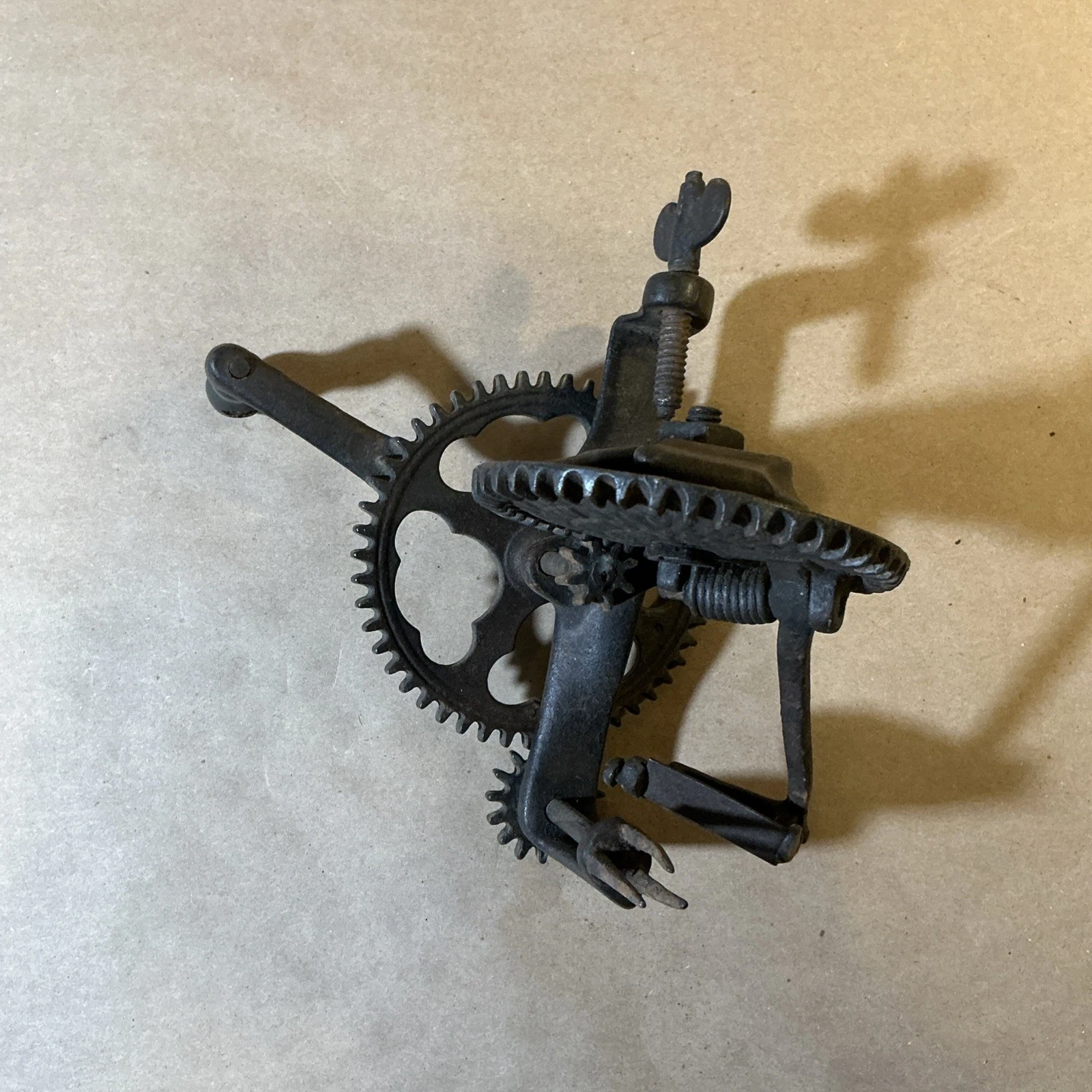 Antique 1856 Locked And Hoiwland Turntable Apple Peeler As Is INV-JDJ35