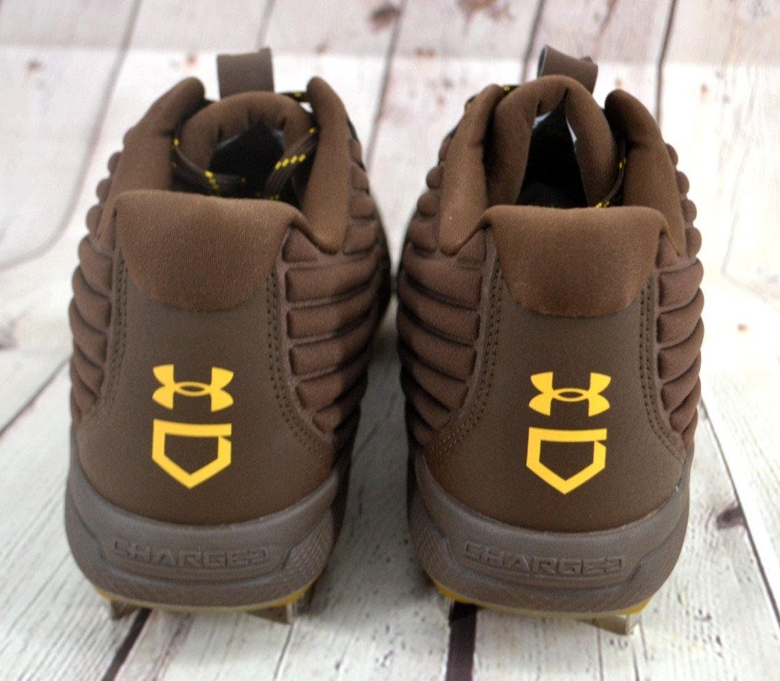 UNDER ARMOUR Men's Yard Metal Spike Baseball Cleats SIZE 15 Brown NWOB thumbnail 5