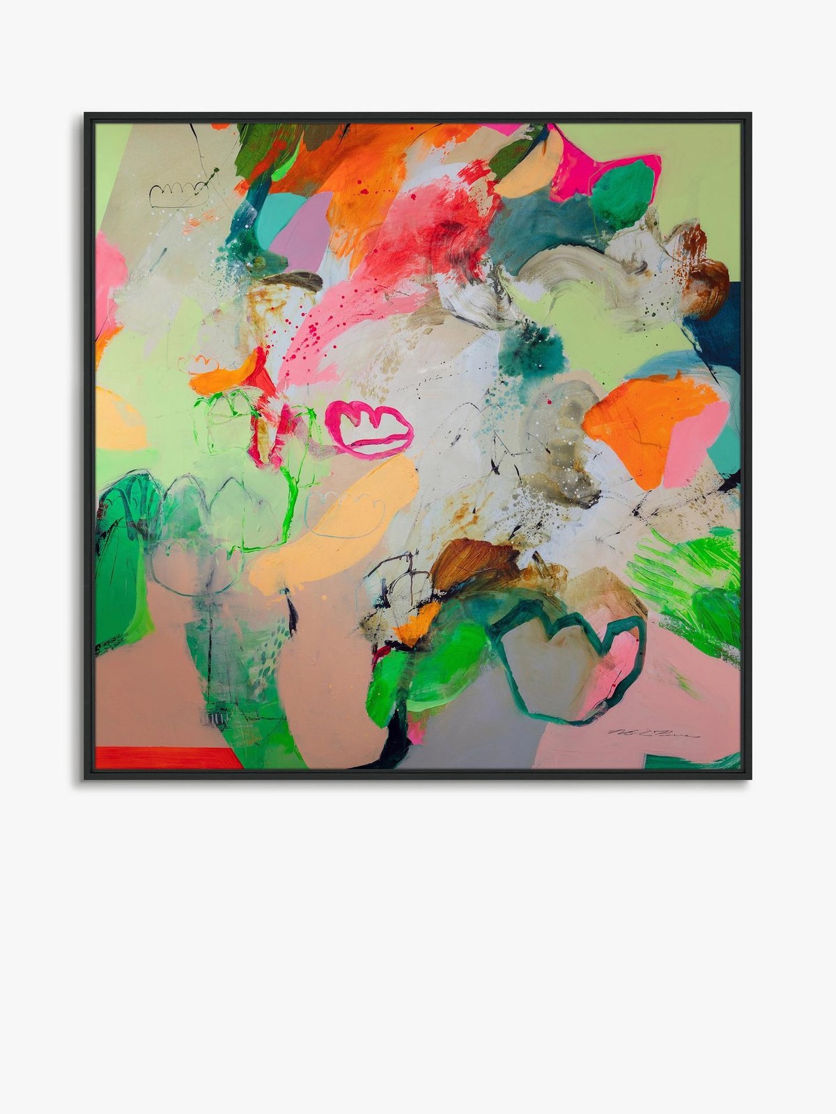 Natasha Barnes 'Little Bit Of Sunshine' Framed Print 104x104cm [Damaged Frame]