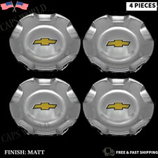 4 Pcs 07-13 Chevrolet Silverado Tahoe Avalanche Wheel Hub Center Cap  New 