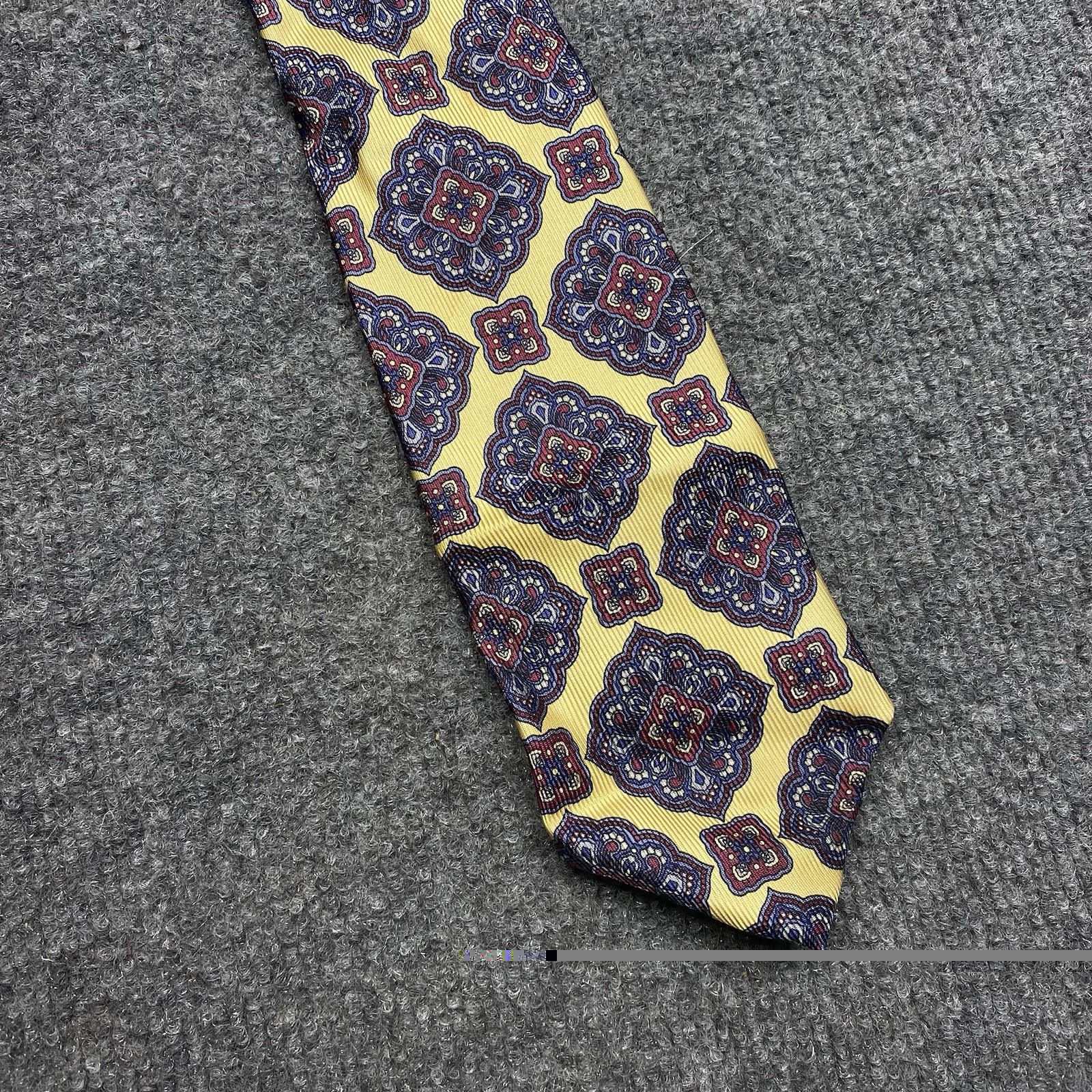 VTG Robert Talbott Tie Geometric Pattern Handsewn… - image 2
