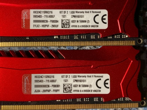 ✅ 16GB =2x 8GB DDR3-2400Mhz Kingston HyperX Savage PC3-19200 Memory RAM - Picture 7 of 12