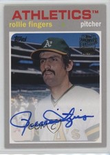 2016 Topps Archives Fan Favorites 1971 Design Rollie Fingers Auto HOF 0f6k