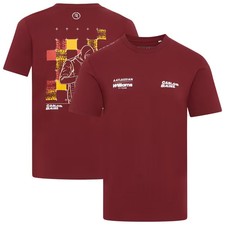 Williams Racing Formula 1 T-Shirt Graphic Rokit Carlos Sainz Reflo Burgundy Mens