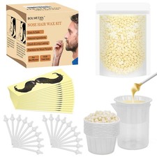 Nose Wax Kit Men Women, Nose Hair Waxing Kit with 100g Nose Hair Wax Beads 1...