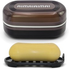 Leakproof Travel Soap Container with Removable Draining Layer Portable Soap Case