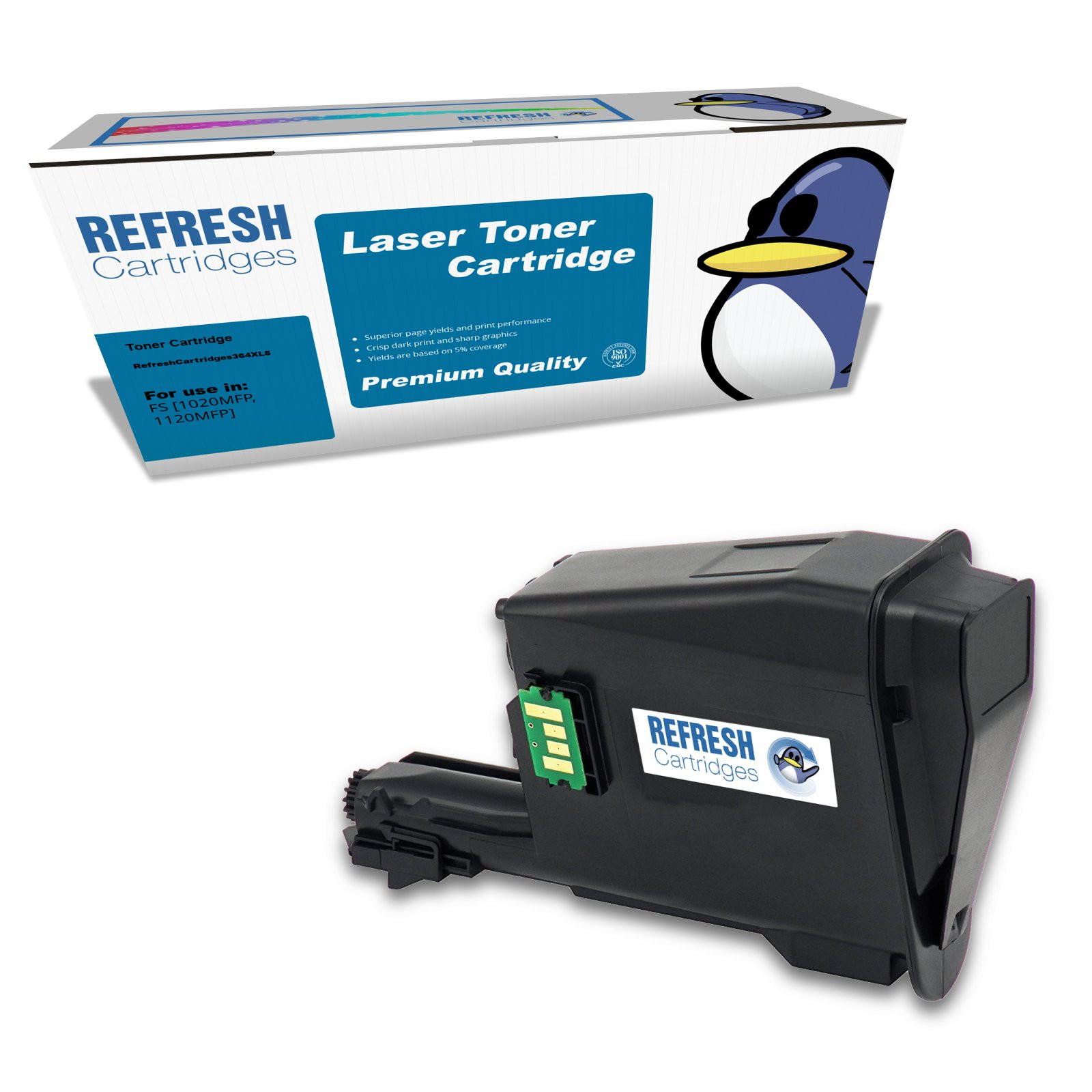 Refresh Cartridges Black TK-1110 Toner Compatible With Kyocera Printers