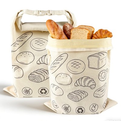 2 Pack Beeswax Bread Bags for Sourdough, Reusable Storage Bag for Homemade Fo...