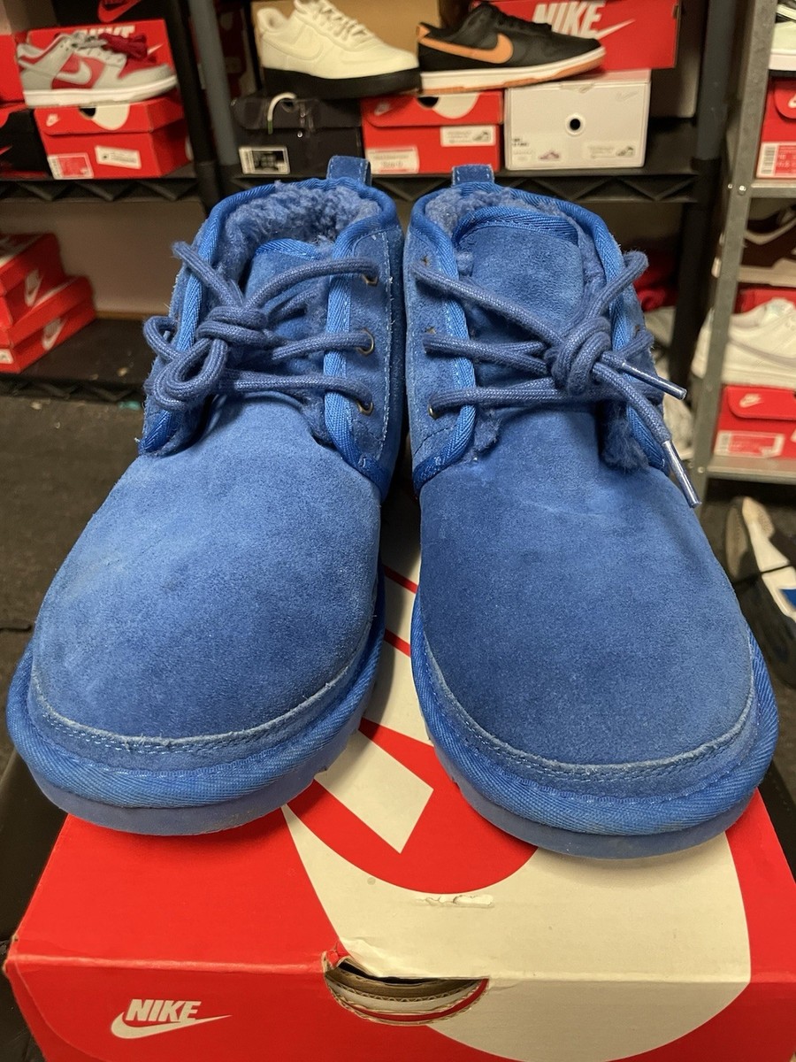 UGG Neumel Blue Suede Chukka Boots Style 3236 Boots Shoes Mens