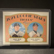 2021 Topps Heritage - Rookie Stars Tigers Casey Mize, Tarik Skubal #253