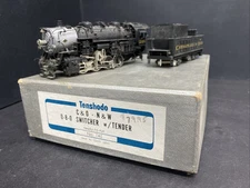 HO Brass Tenshodo C & O. N & W #246 0-8-0 Switcher w/ Tender No. 145 in box B.13