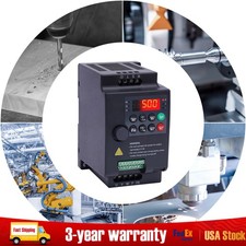 2 HP 3 Phase Motor Variable Frequency Drive VFD Speed Controller 220VAC 1.5KW 7A