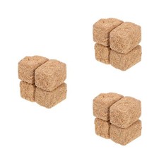 3 Pieces Kleine Strohballen Puppenhausdekorationen Mini-Herbstdekoration