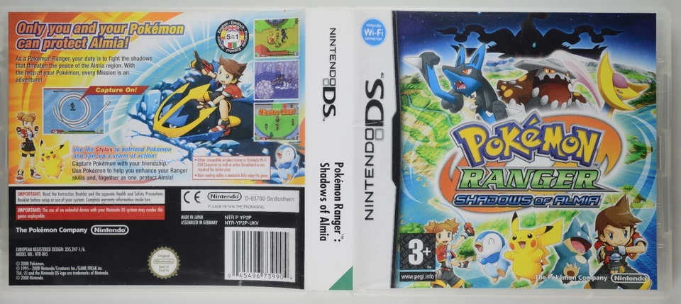 Pokémon Ranger: Shadows of Almia Nintendo DS, 2008 PAL | All Inserts + VIP CARD - Image 4 of 4