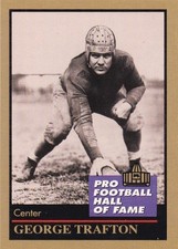 George Trafton Chicago Bears HOF Enor 139 Football Card 1991 Notre Dame