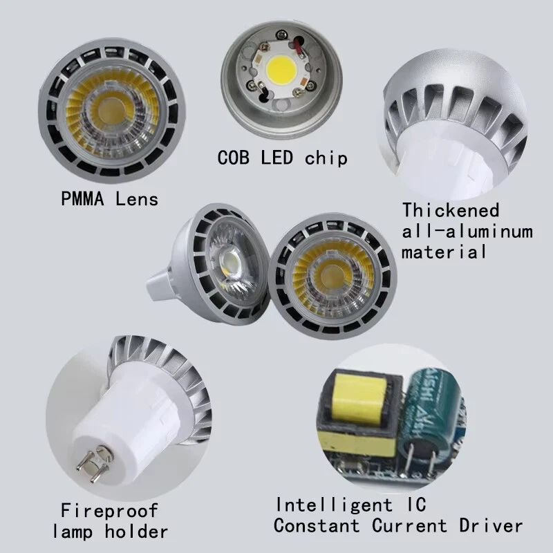 Dimmable 5W LED Spotlight Bulb Energy Living COB Saving Bedroom 24v Home Ceiling - Image 4 of 4