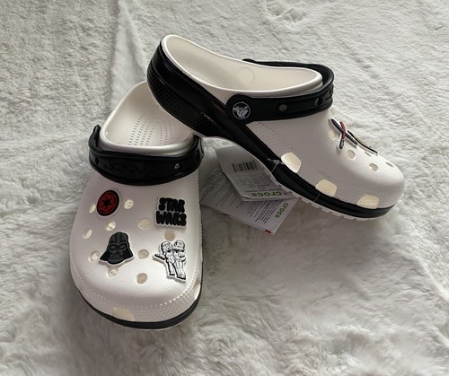 Disney Parks Star Wars White Crocs Classic Clogs 209554-100 Men's Sz 5 Women's 7 - Picture 2 of 12