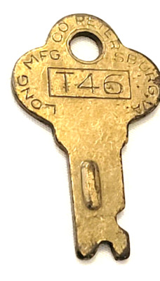 Original Long Lock Key # T46 for Trunks Luggage Suitcases Footlockers Other