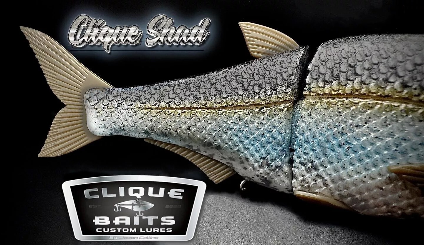 HINKLE SHAD CLONE CUSTOM PAINTED SHAD 9" SWIMBAIT CLIQUE SHAD MUST SEE! 🔥 - Image 5