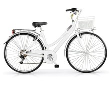 BICI 28 CENTRAL DONNA 6 VELOCITÀ OLANDA ALLUMINIO COLORE BIANCO LIGHT/SKY MBM