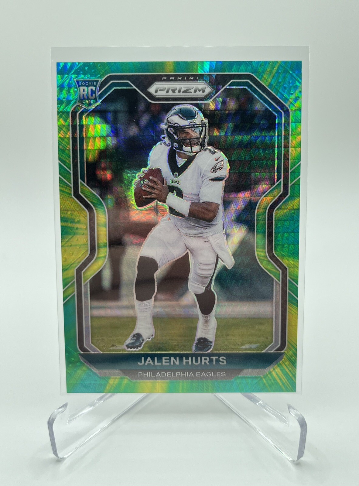 2020 Panini Prizm Jalen Hurts Rookie HYPER /175 Eagles #343