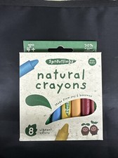 Sproutlings Natural Crayons Soy And Beeswax Blend, 8 Vibrant Colors