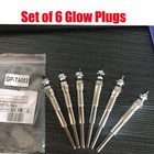 Set of 6 Glow Plugs for Landcruiser HZJ75 HZJ80 4.2 Diesel 1HZ 6cyl 90-98 12V