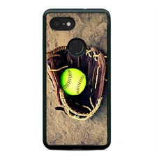 Softball Ball Glove Sports The Game Case Cover For Google Pixel 3 3XL 2XL