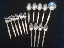 15 Pc Oneida Community VENETIA Forks, Spoons & Gravy Ladle MIXED LOT