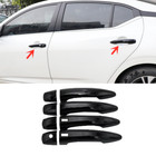 Bright black Car Front Door Handles Cover Trim For Nissan Sentra 2020-2025
