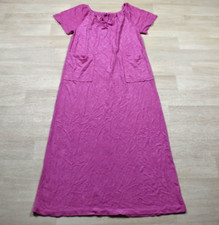 70s Fuchsia Nylon Acetate Nightgown Maxi Length Small VTG USA